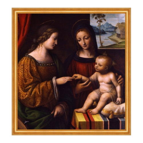 Bild von Kunstdruck The Mystical Marriage of Saint Catherine von Bernardino Luini