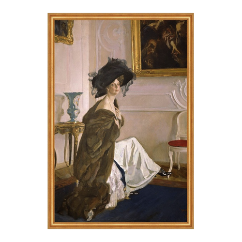 Bild von Kunstdruck Portrait of Princess Olga Orlova von Walentin Alexandrowitsch Serow
