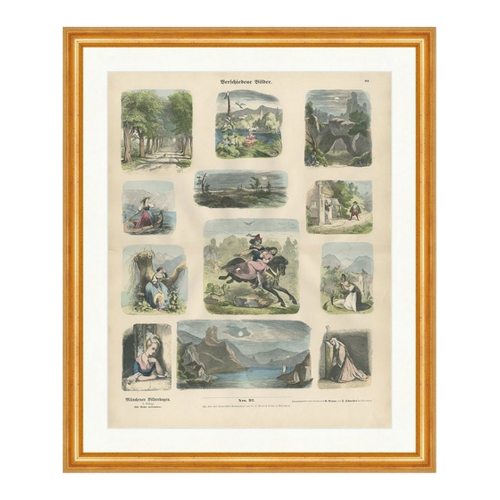 Bild von Elegantes Kunstwerk im antiken Rahmen