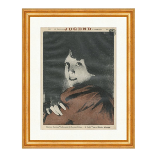 Bild von Hochwertiger Kunstdruck im antiken Rahmen von Biller Antik