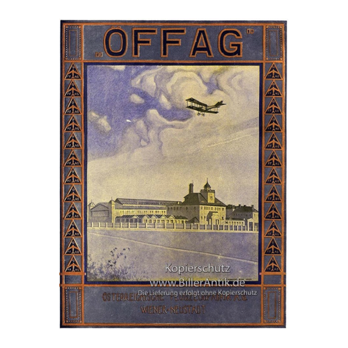 Bild von Kunstdruck ÖFFAG Österreichische Flugzeugfabrik Wien Albatros Plakat Braunbeck Mo