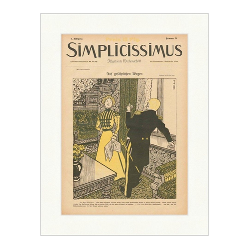 Bild von Kunstvolles Faksimile aus dem Simplicissimus 1915