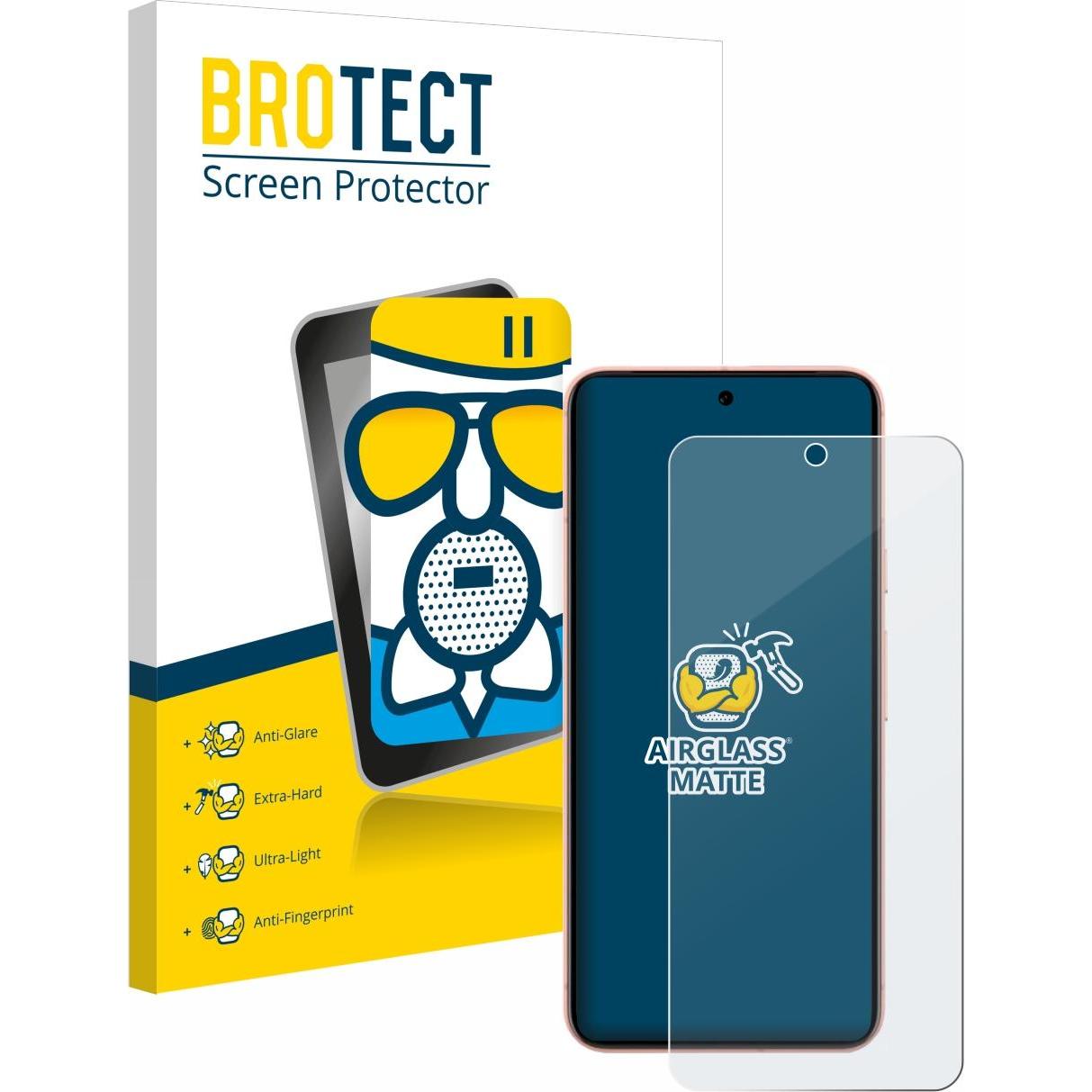 Bild von BROTECT AirGlass Panzerglasfolie Matt (1 Stück, Google Pixel 8), Smartphone Schutzfolie, Grau