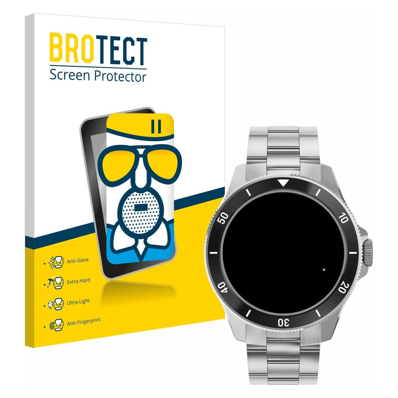Bild von BROTECT AirGlass Panzerglasfolie Matt, Smartwatch Schutzfolie, Grau