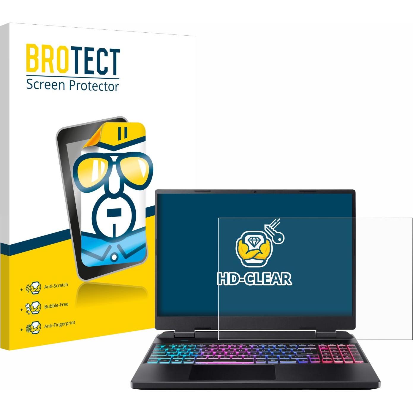 Bild von BROTECT Schutzfolie Displayschutz Klar (40.64", 16 : 10), Notebook Schutzfolie