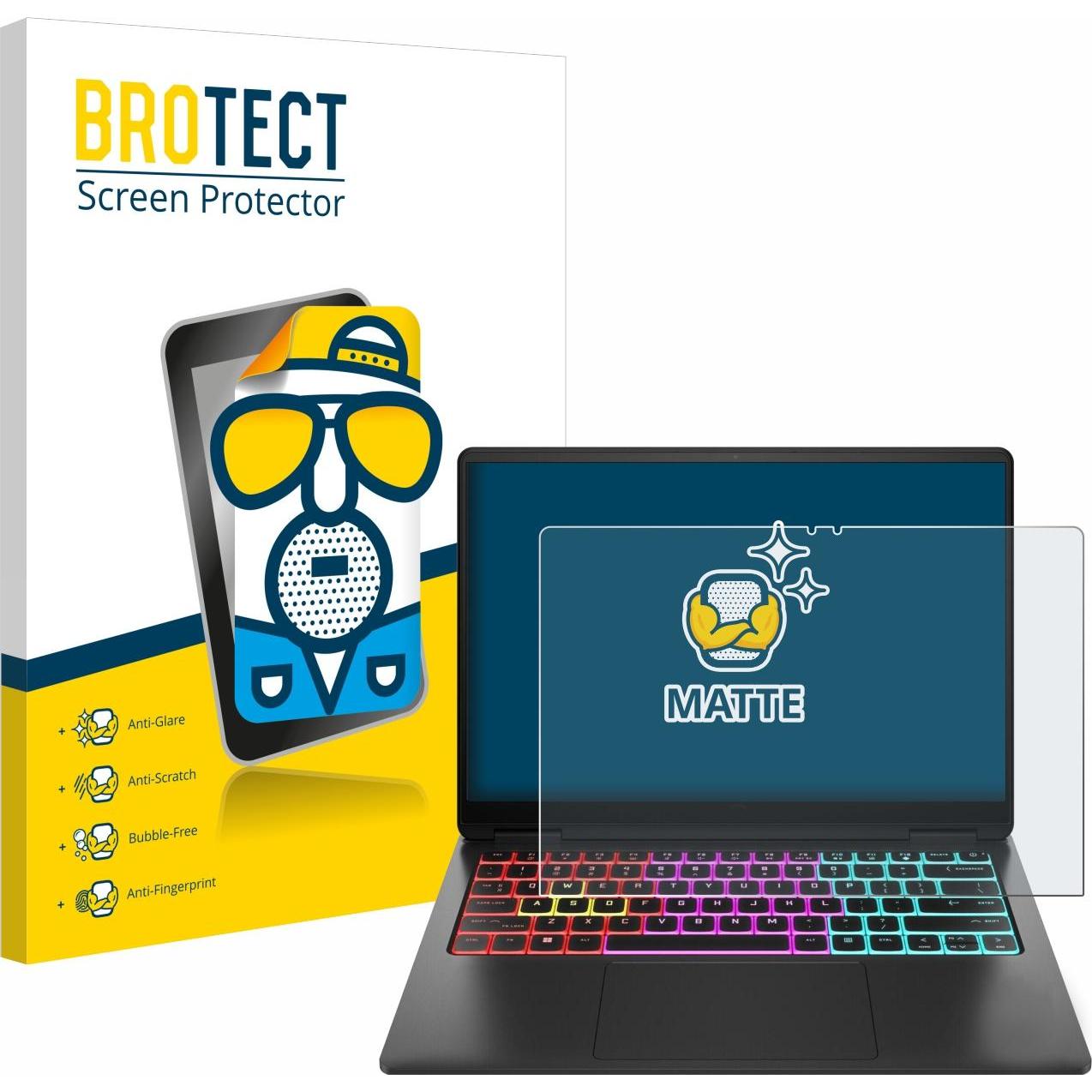 Bild von BROTECT Entspiegelungs-Schutzfolie Displayschutz Matt (14"), Notebook Schutzfolie