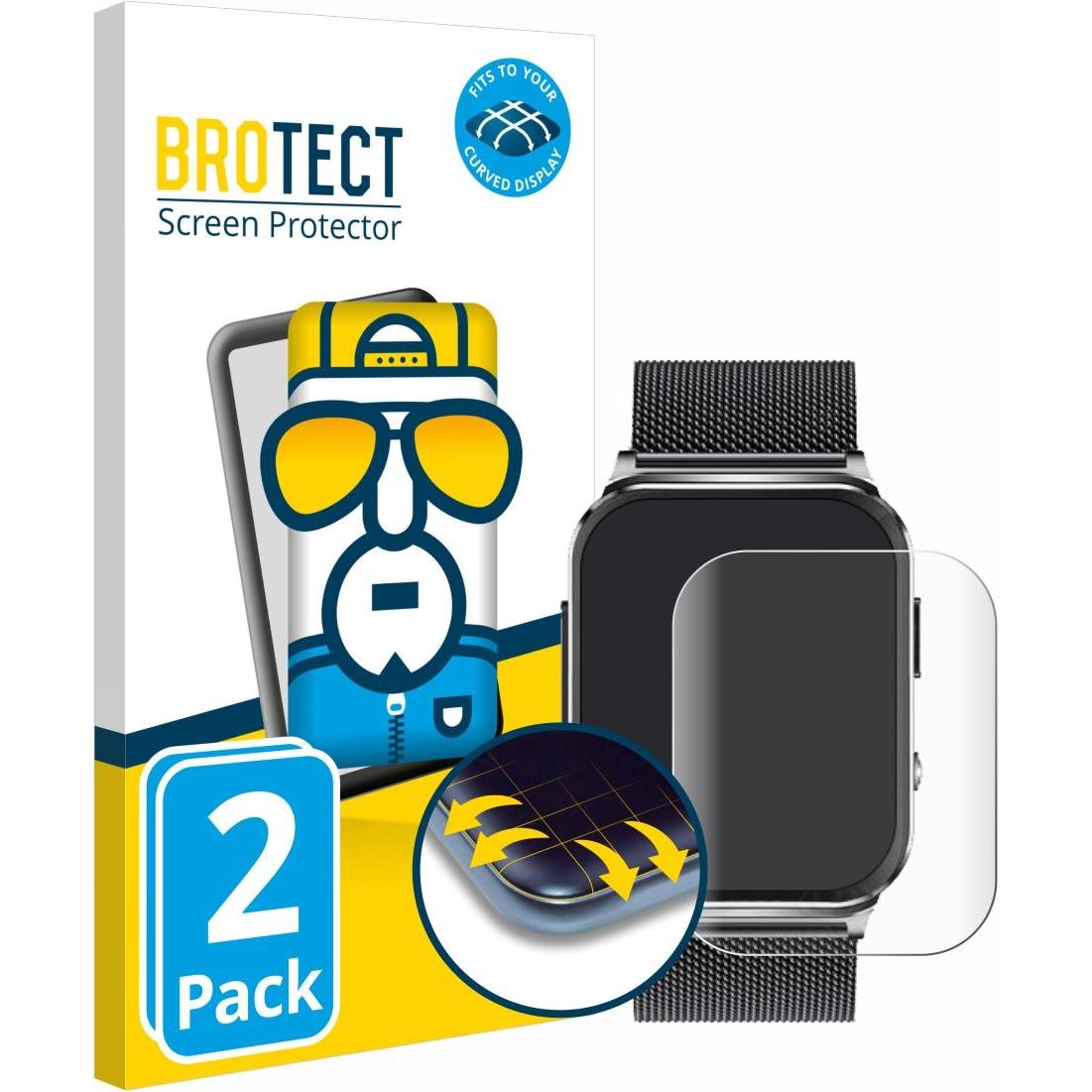 Bild von BROTECT Full-Screen Displayschutz, Smartwatch Schutzfolie, Transparent