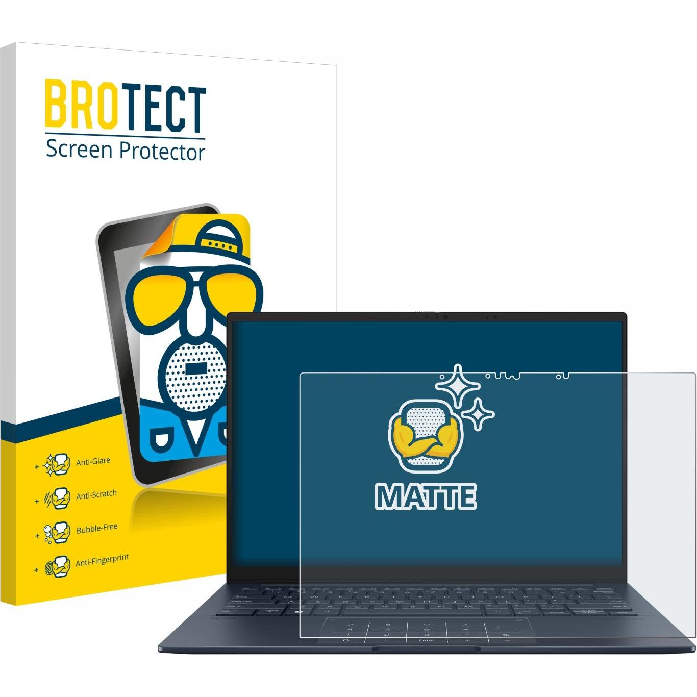 Bild von BROTECT Entspiegelungs-Schutzfolie Displayschutz Matt (14"), Notebook Schutzfolie