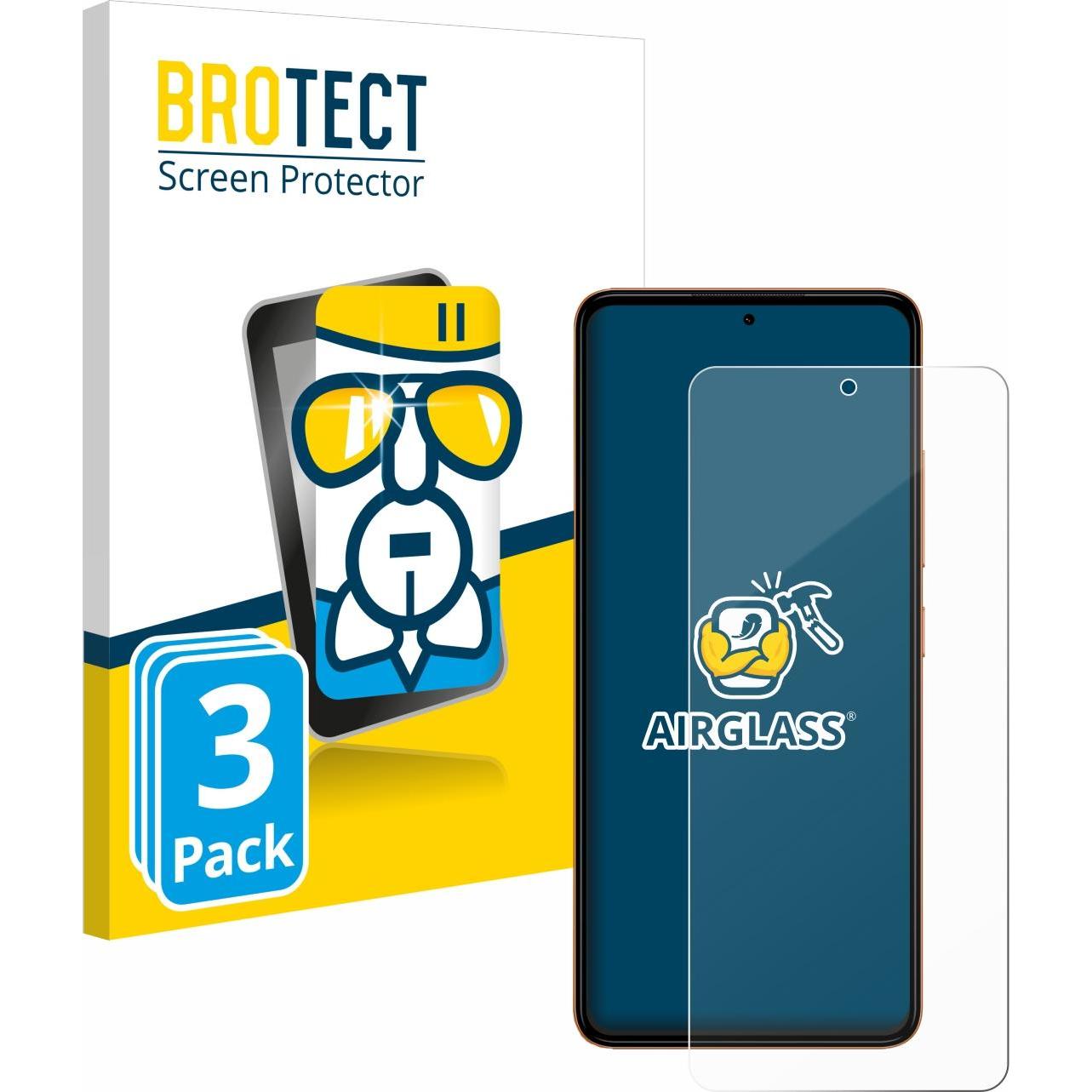 Bild von BROTECT Schutzglas Schutzfolie Glas Folie Displayschutz klar (3 Stück, HMD Pulse), Smartphone Schutzfolie, Transparent
