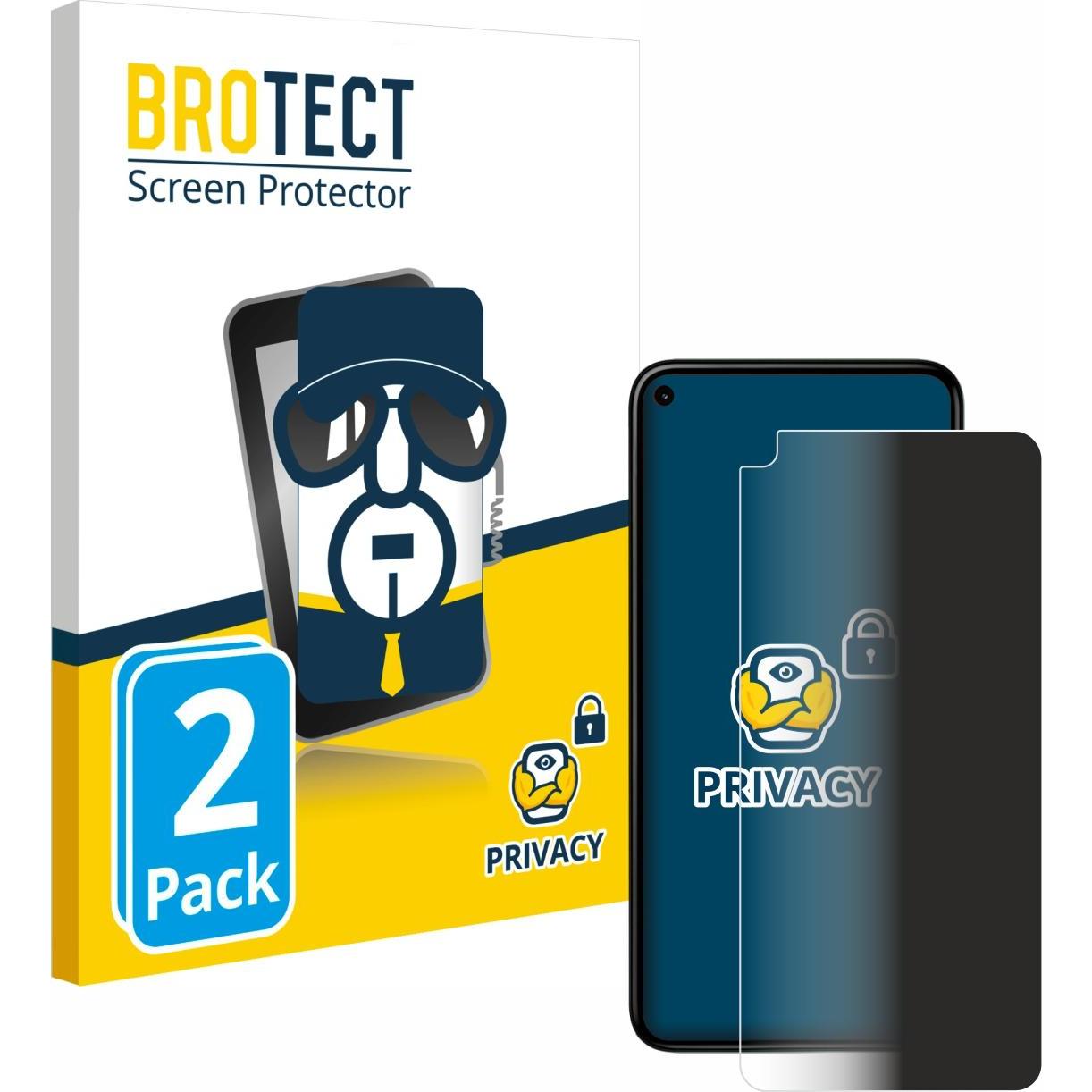 Bild von BROTECT Sichtschutzfolie Anti-Spy Privacy Folie Blaulicht-Schutz (2 Stück, Google Pixel 5), Smartphone Schutzfolie, Blau