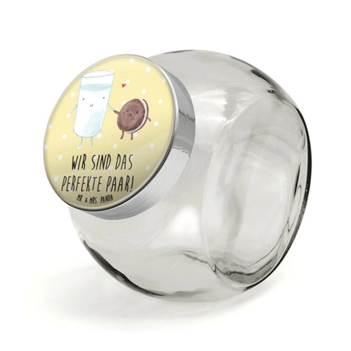 Bild von Mr. & Mrs. Panda Vorratsglas XL 2000ml Milch Keks - Gelb Pastell