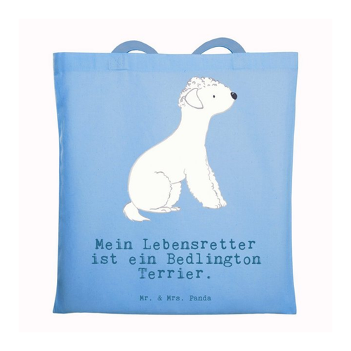 Bild von Mr. & Mrs. Panda Tragetasche Bedlington Terrier Lebensretter - Sky Blue