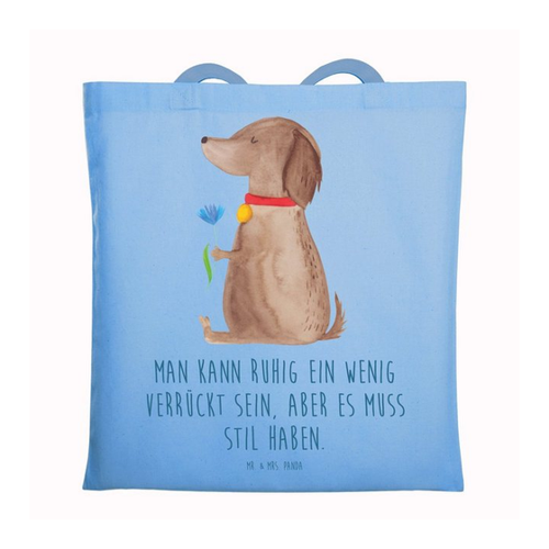 Bild von Mr. & Mrs. Panda Tragetasche Hund Blume - Sky Blue
