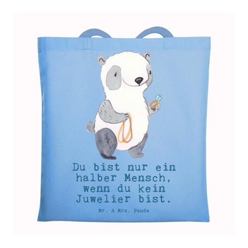 Bild von Mr. & Mrs. Panda Tragetasche Juwelier Herz - Sky Blue