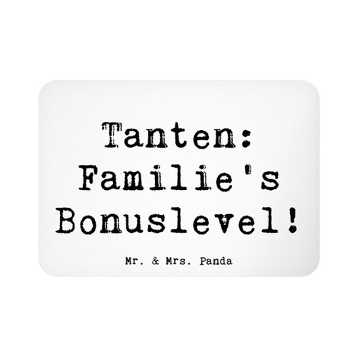 Bild von Mr. & Mrs. Panda Kühlschrankmagnet – Ein zauberhaftes Geschenk für Tanten