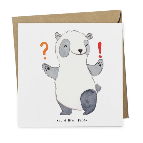 Bild von Mr. & Mrs. Panda Grußkarte Berater Herz - Einzigartiges Geschenk für jeden Anlass