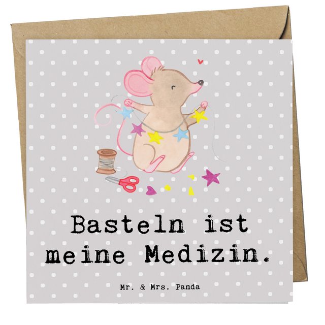 Bild von Mr. & Mrs. Panda Deluxe Karte Maus Basteln - Geschenk, Hochwertige Klapp, Sport, DIY, Einladungs, Geburtstags, Sportler, Dankeschön, kreatives, Gruß, Hochzeits