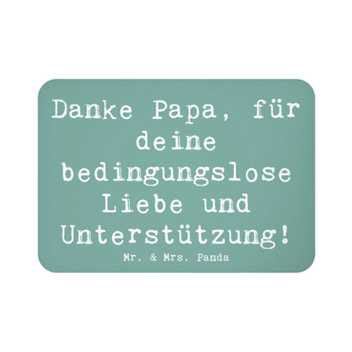 Bild von Mr. & Mrs. Panda Magnet Spruch Danke Papa - Meeresbrise