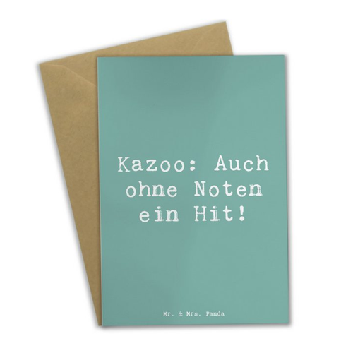 Bild von Mr. & Mrs. Panda Grußkarte Kazoo Hit - Meeresbrise