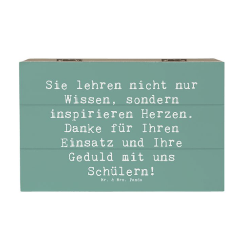 Bild von Mr. & Mrs. Panda Dekokiste - Danke Lehrer