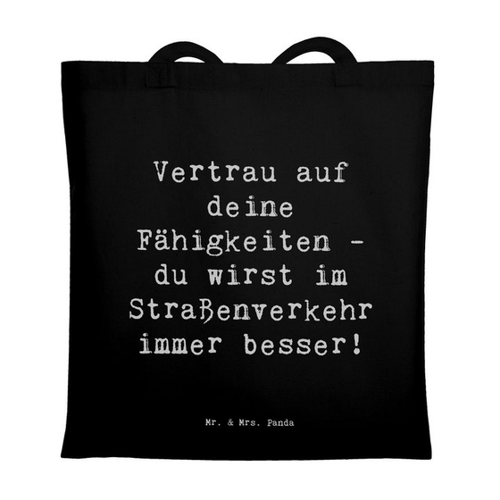 Bild von Mr. & Mrs. Panda Tragetasche – Erste Erfahrungen im Straßenverkehr