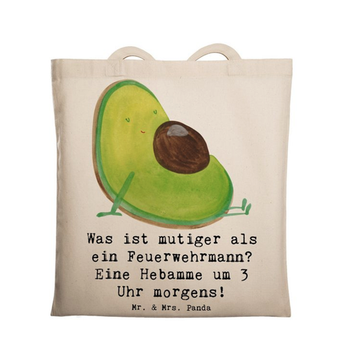 Bild von Mr. & Mrs. Panda Tragetasche Mutige Hebamme - Transparent