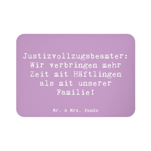 Bild von Mr. & Mrs. Panda Magnet Spruch Justizvollzugsbeamter