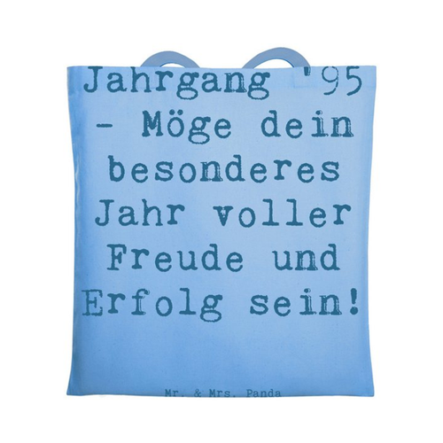 Bild von Mr. & Mrs. Panda Tragetasche - Jahrgangsfeeling 1995 in Sky Blue