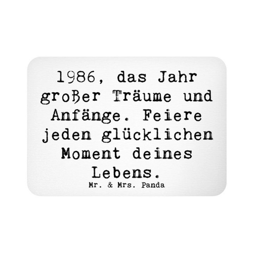 Bild von Mr. & Mrs. Panda Magnet Spruch 1986 Geburtstag