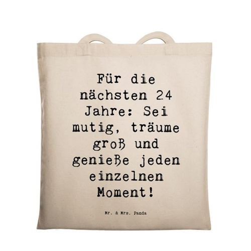 Bild von Mr. & Mrs. Panda Tragetasche zum 24. Geburtstag