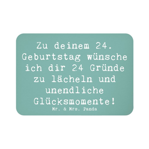 Bild von Mr. & Mrs. Panda Magnet zum 24. Geburtstag – Ein bezauberndes Geschenk