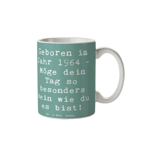 Bild von Mr. & Mrs. Panda Tasse 1964 Geburtstag - Meeresbrise