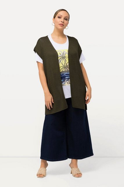 Bild von Große Größen Strickweste, Damen, braun, Größe: 46/48, Synthetische Fasern, Ulla Popken