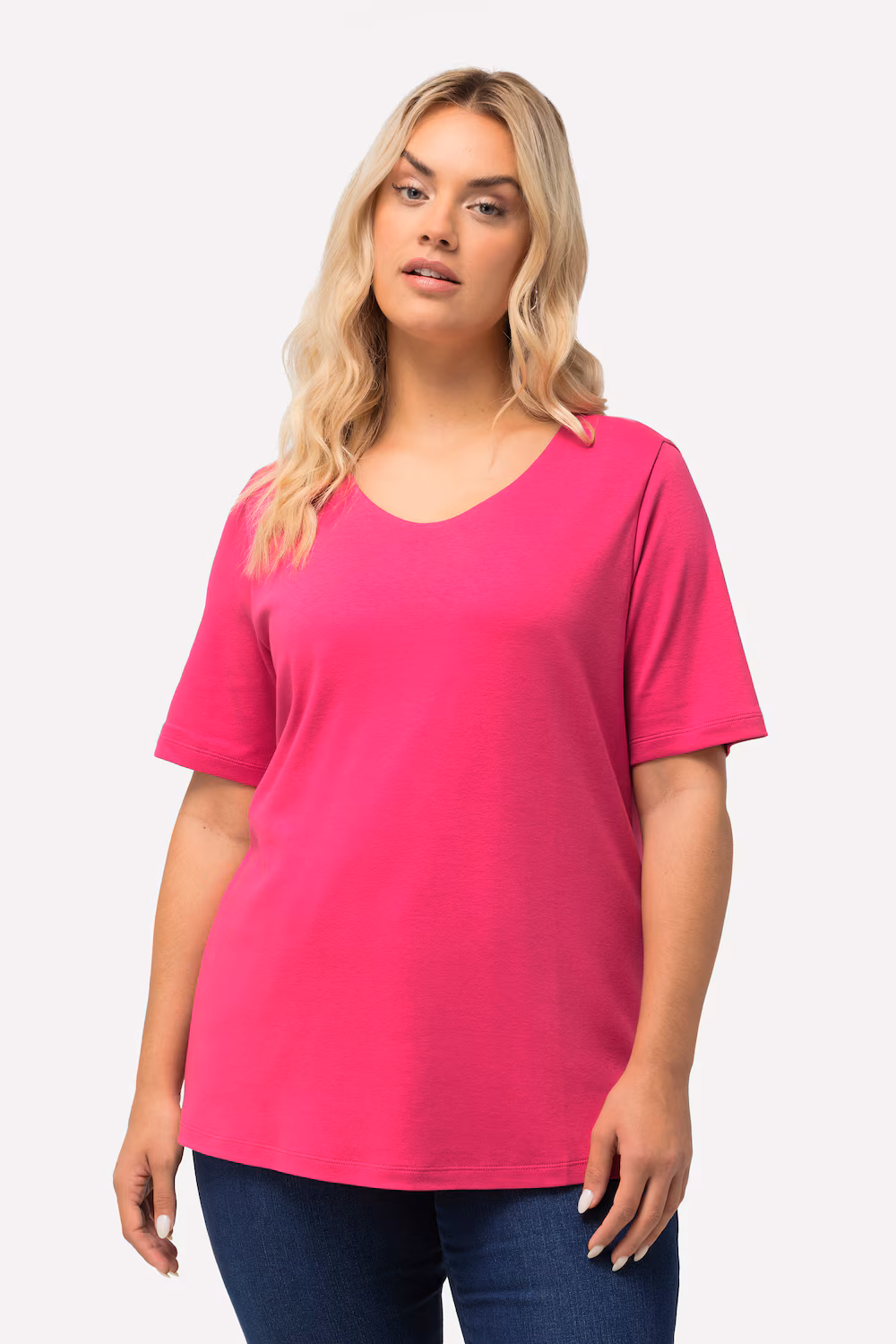 Bild von Große Größen Shirt, Damen, rosa, Größe: 42/44, Baumwolle, Ulla Popken