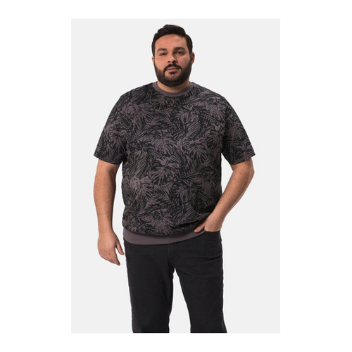 Bild von Men Plus T-Shirt Bauchfit Halbarm allover Print