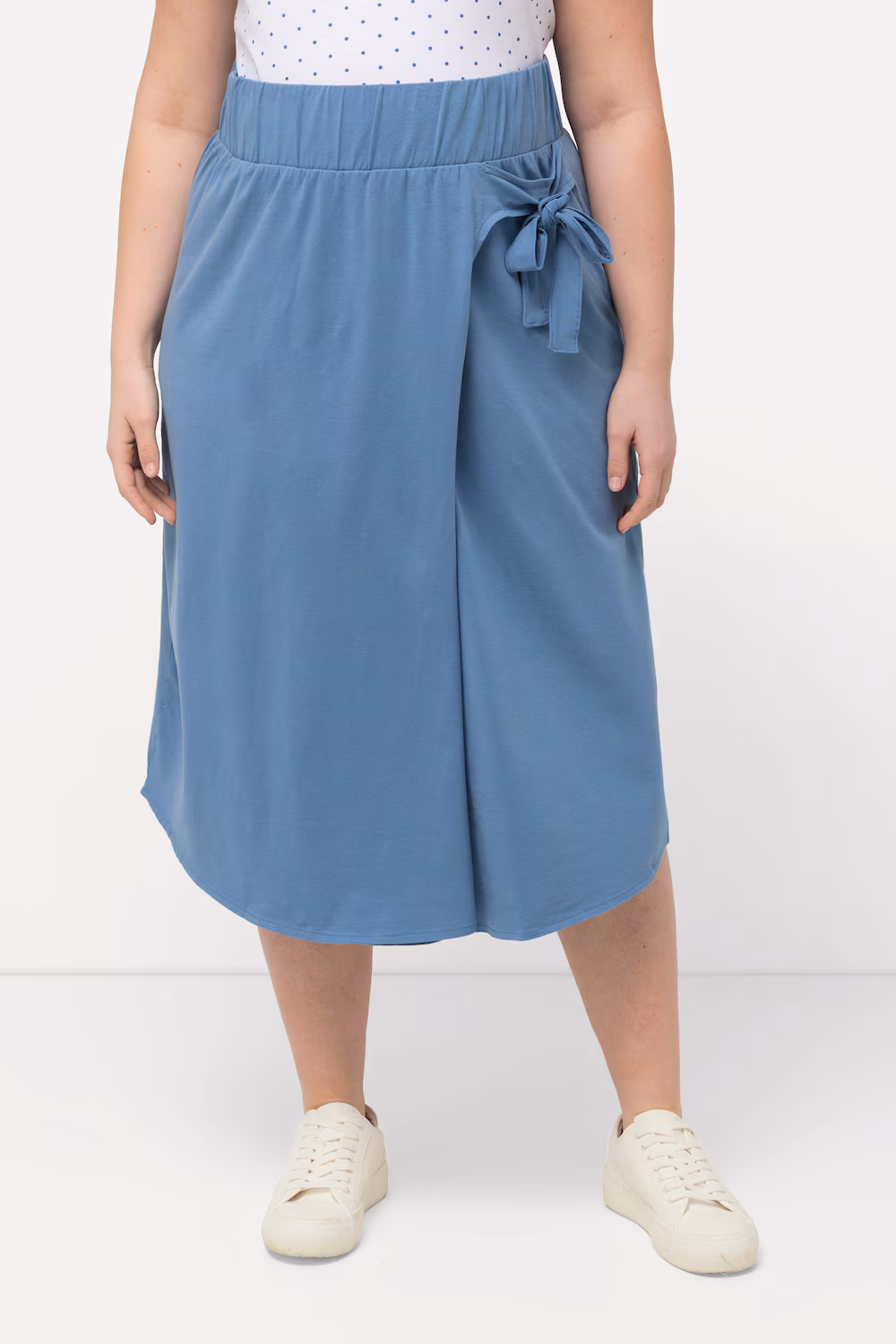 Bild von Große Größen Bellieva Jerseyrock, Damen, blau, Größe: 50/52, Viskose, Ulla Popken