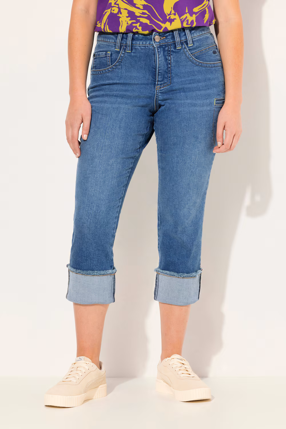 Bild von Große Größen Jeans, Damen, blau, Größe: 56, Baumwolle, LAURASON