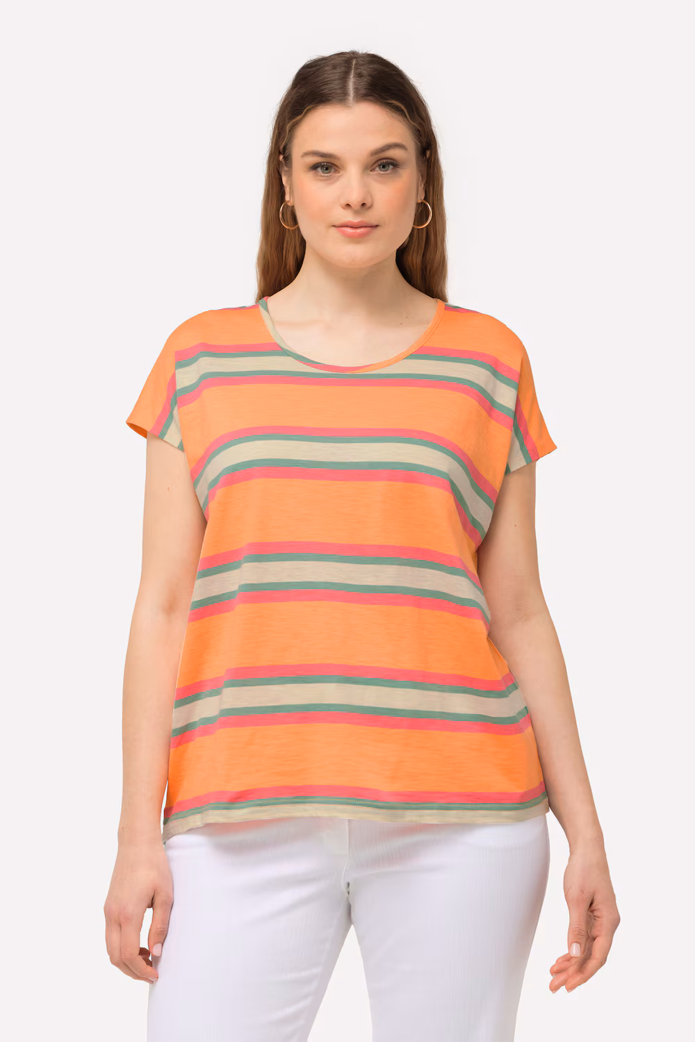 Bild von Große Größen T-Shirt, Damen, orange, Größe: 42/44, Baumwolle, Ulla Popken
