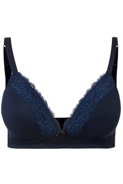 Bild von Große Größen BH, Damen, blau, Größe: 85A, Synthetische Fasern/Baumwolle/Elasthan, Ulla Popken