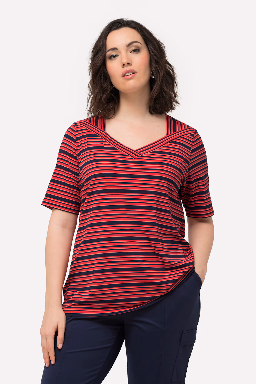 Bild von Große Größen T-Shirt, Damen, rot, Größe: 62/64, Viskose, Ulla Popken
