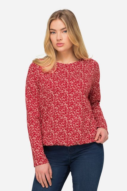 Bild von Große Größen Druckshirt, Damen, rot, Größe: XL, Baumwolle/Synthetische Fasern, LAURASON