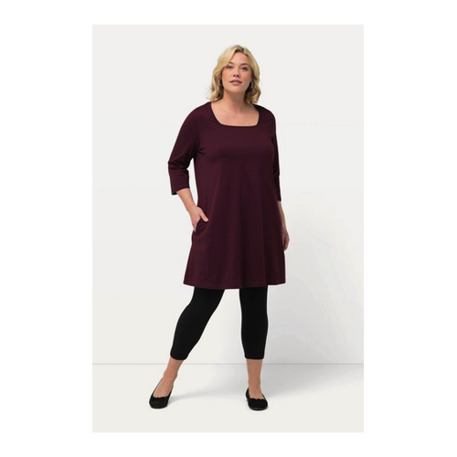 Bild von Ulla Popken Longshirt A-Linie mit Carree-Ausschnitt