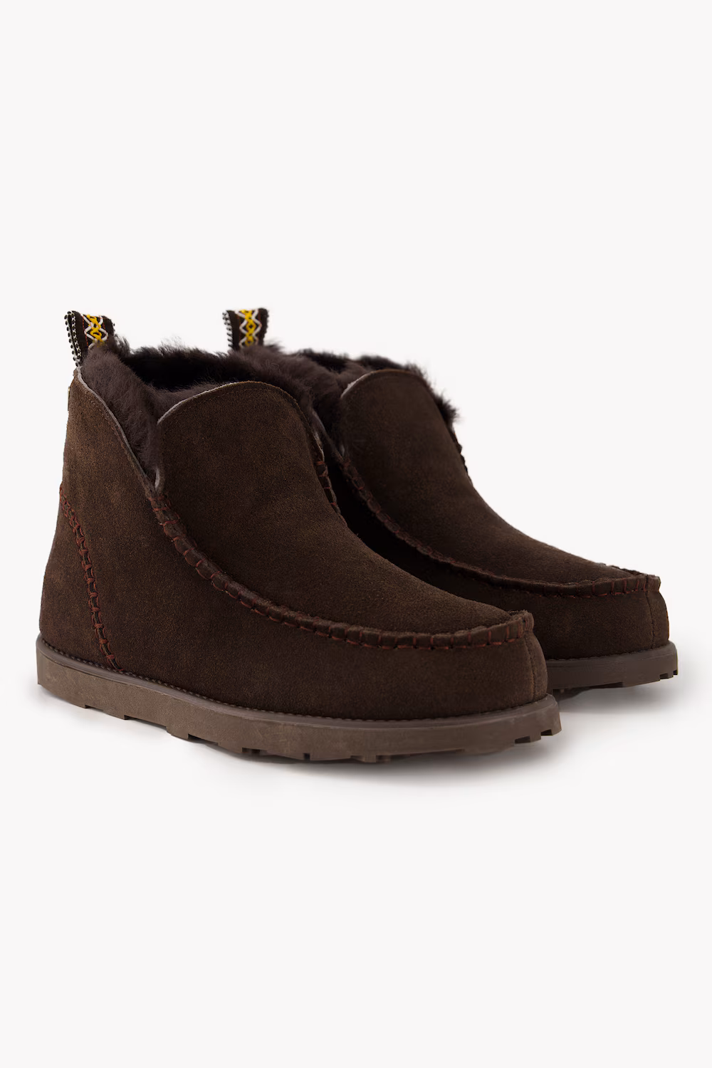 Bild von Große Größen Lammfell-Boots, Damen, braun, Größe: 45, Wolle/Leder, Ulla Popken