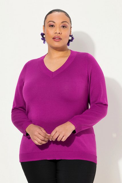 Bild von Große Größen Pullover, Damen, lila, Größe: 54/56, Viskose/Polyester, Ulla Popken