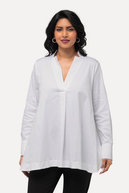 Bild von Große Größen Tunika, Damen, weiß, Größe: 46/48, Baumwolle/Synthetische Fasern, Ulla Popken