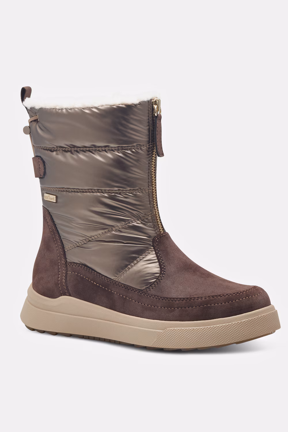 Bild von Große Größen Boots, Damen, braun, Größe: 37, Synthetische Fasern/Polyester, Ulla Popken