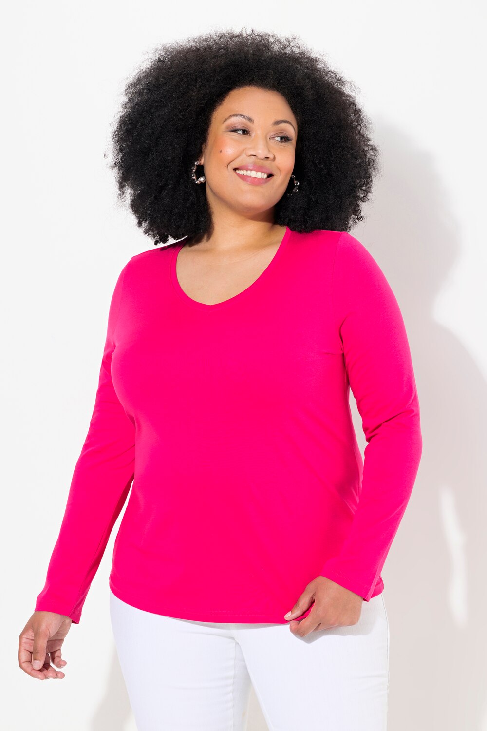 Bild von Große Größen Shirt, Damen, rosa, Größe: 46/48, Baumwolle, Ulla Popken