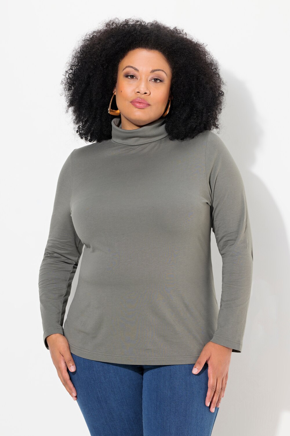 Bild von Große Größen Shirt, Damen, grau, Größe: 62/64, Baumwolle, Ulla Popken