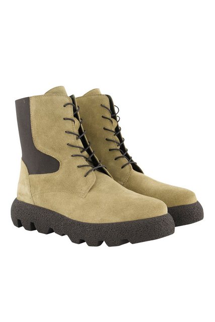 Bild von Große Größen Leder-Stiefeletten, Damen, beige, Größe: 41, Leder, Ulla Popken
