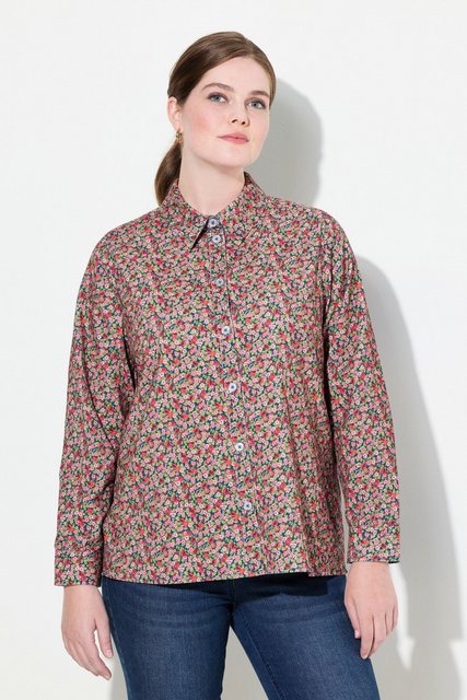 Bild von Grosse Grössen Cordbluse, Damen, lila, Größe: 62/64, Baumwolle, Ulla Popken